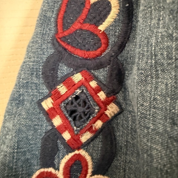 FREE PEOPLE
Sun Valley Embroidered Blouse - Blue Denim Blue Women's Top nwt - Picture 5 of 8